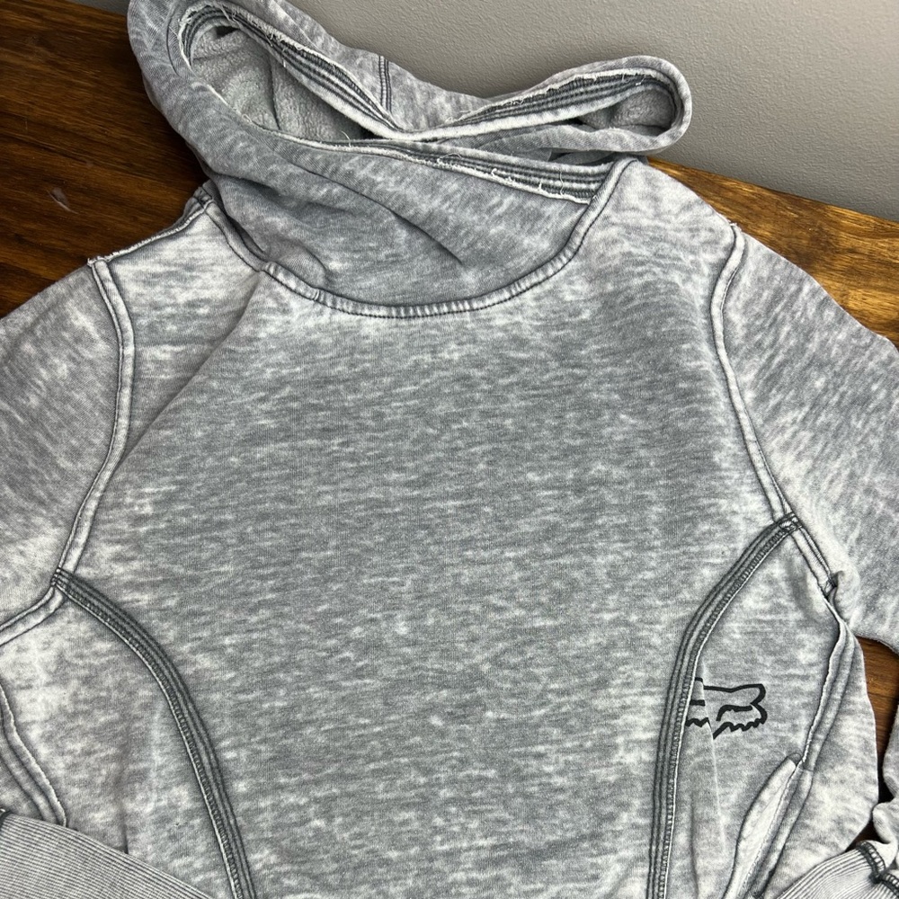 Acid Wash Fox Sweatshirt